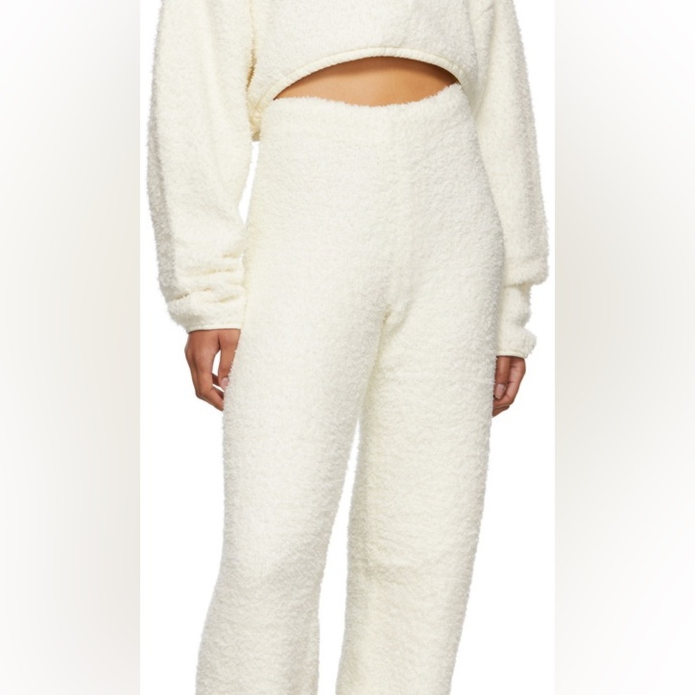 SKIMS | Cozy Knit Off-White Boucle Lounge Pants Joggers - Size 4X-5X